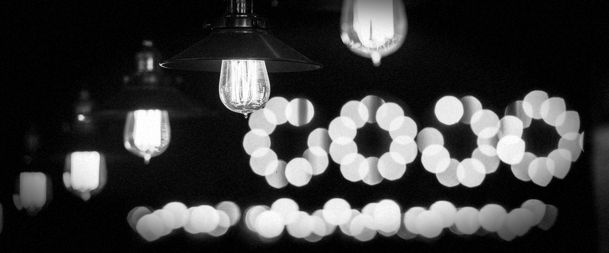 2Hawk Vineyard and Winery Tasting Room Dazzling Lanterns (Grayscale)