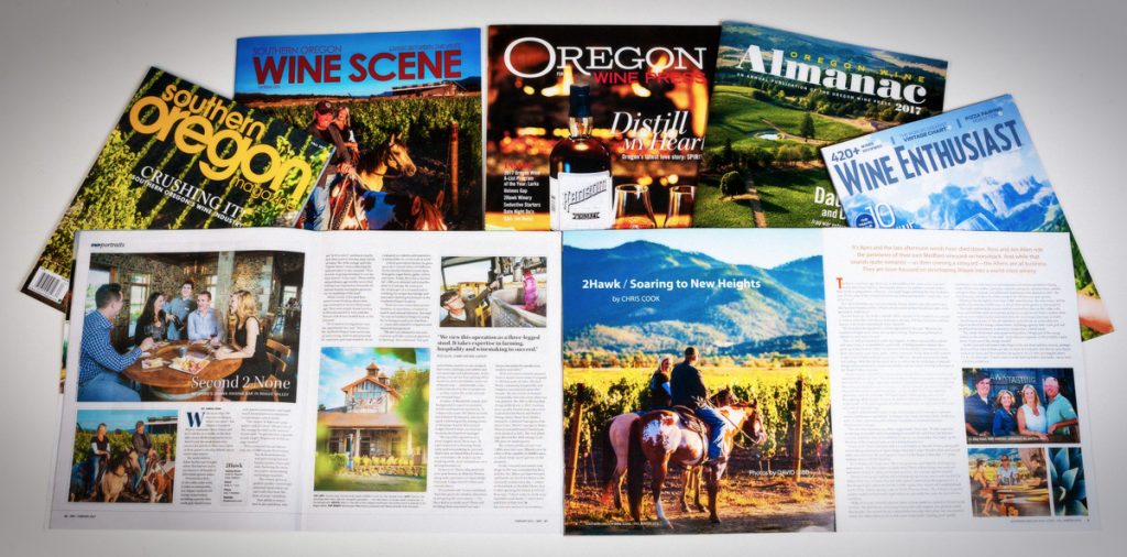 2Hawk Vineyard and Winery Magazines and Press