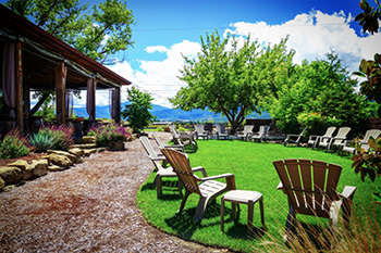 Lawn Chairs Set up for Events at 2Hawk Vineyard and Winery