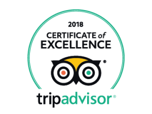 TripAdvisor 2018 Certificate of Excellence Logo for 2Hawk Vineyard and Winery