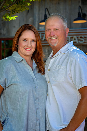 2Hawk Vineyard and Winery Owners Jen and Ross Allen
