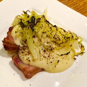 Pork Belly with Cabbage and Morel Shoyu